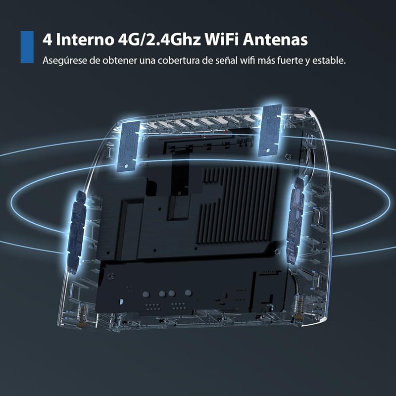 راوتر Tenda 4G03 Pro N300 4G LTE واي فاي متنقل - 6