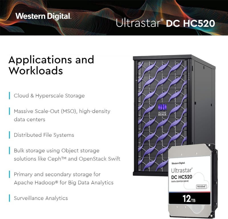 هارد WD Ultrastar DC HC520 12TB SATA 3.5 انج - 4