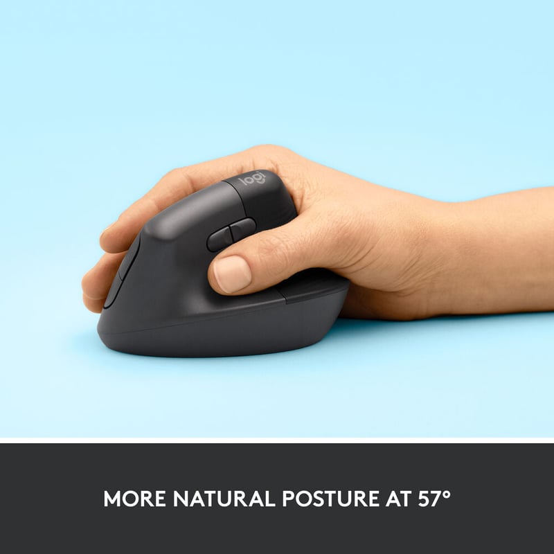 ماوس Logitech Lift Vertical Ergonomic 4000 DPI لاسلكي وردي - 28