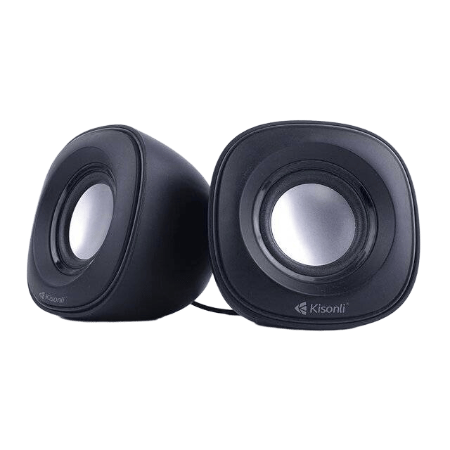 Kisonli V350 Mini Speakers Black USB Wired - 3