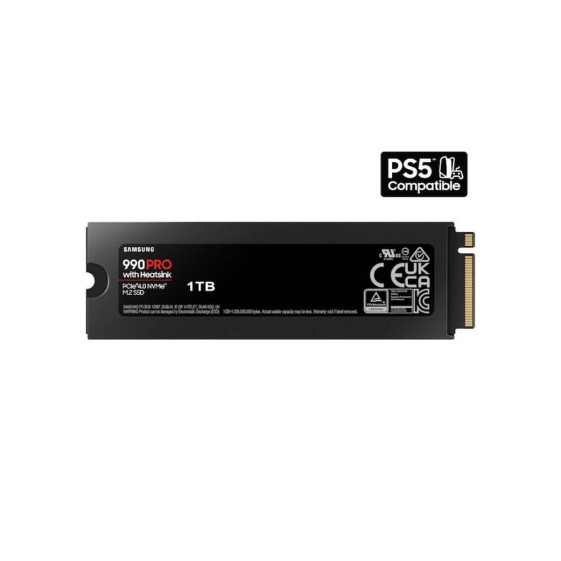 SAMSUNG 990 PRO SSD 1TB PCIe Gen 4 , Heatsink , NVMe - 4