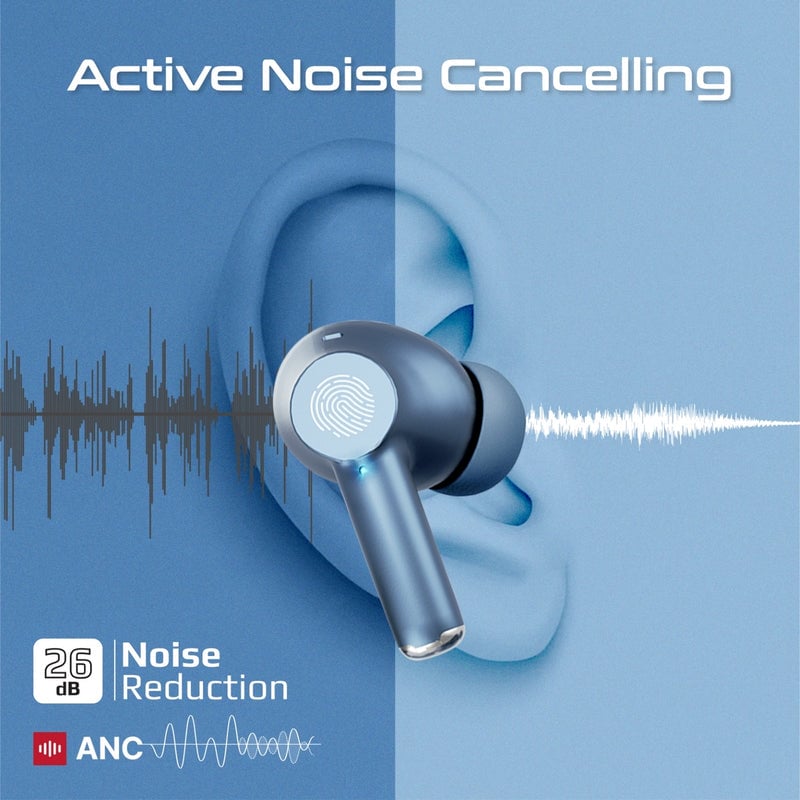 سماعات Promate ProPods TWS بلوتوث 5.3 ANC أبيض - 18