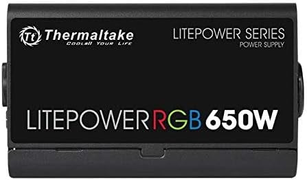 باور سبلاي Thermaltake Litepower RGB 650W 80+ Bronze غير مودولار أسود - 4