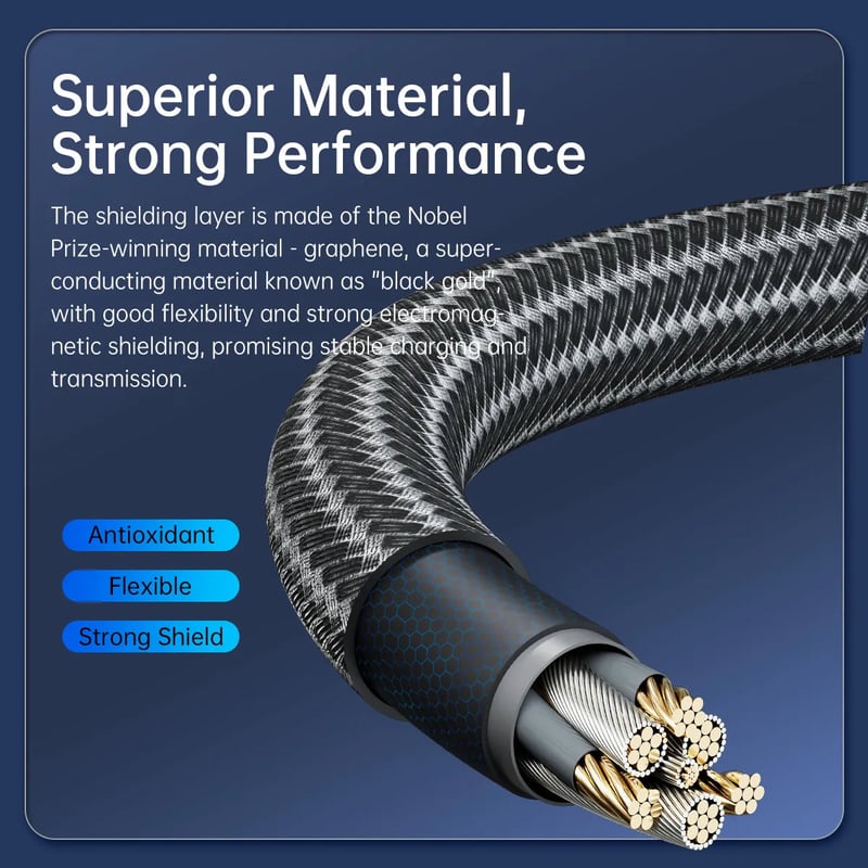 كيبل Orico USB-C إلى USB-C 40Gbps 1.5m أسود - 12