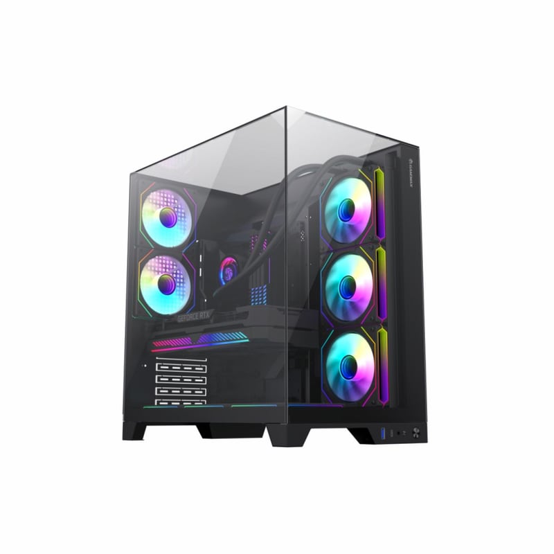 GAMEMAX Infinity Plus Mid-Tower ATX Case Black Tempered Glass - 2