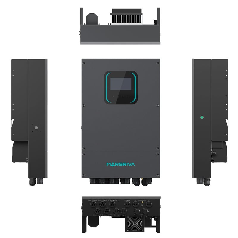 Marsriva Hi-Freq 6.6kW Single-Phase Hybrid Inverter IP66 - 6