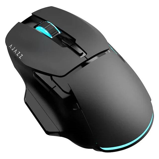 Ajazz AJ039 Wired Mouse Black 7200 DPI RGB - 2