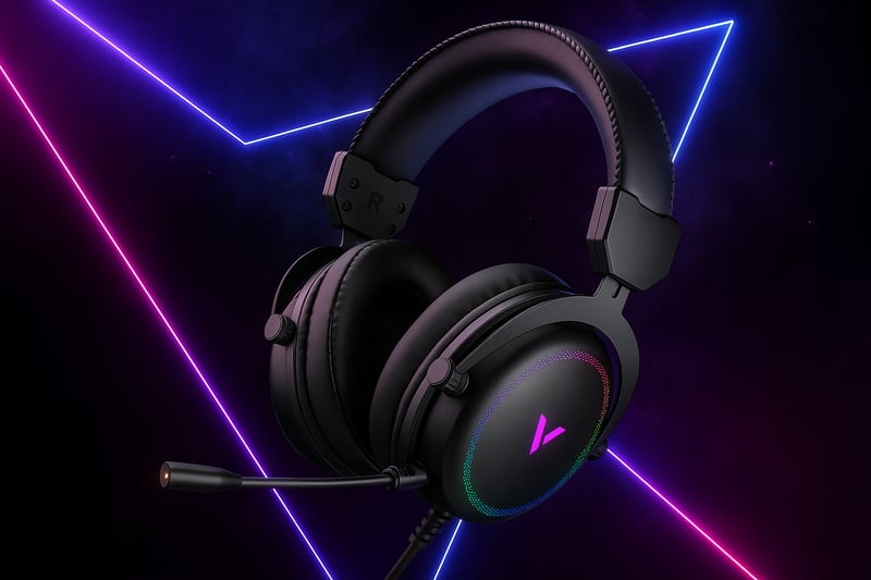 سماعات Rapoo VH300s Virtual 7.1 USB سلكي ميكروفون قابل للفك أسود - 3