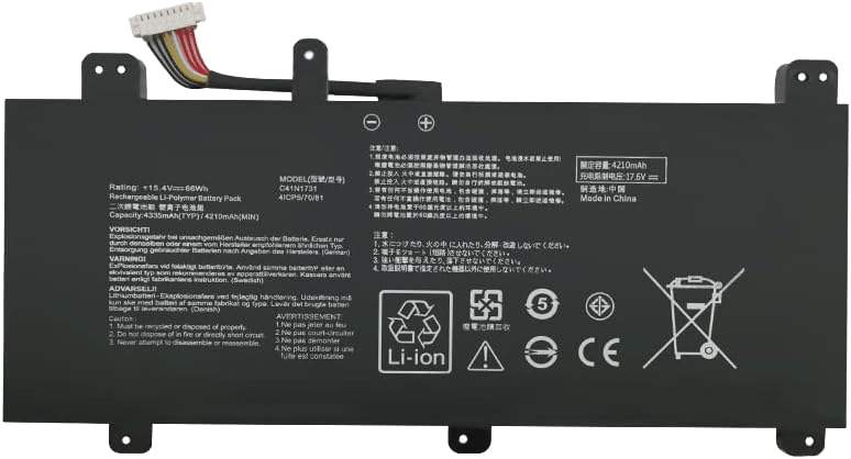Zoom IN C41N1731 Laptop Battery ROG Strix/Scar Series - 4