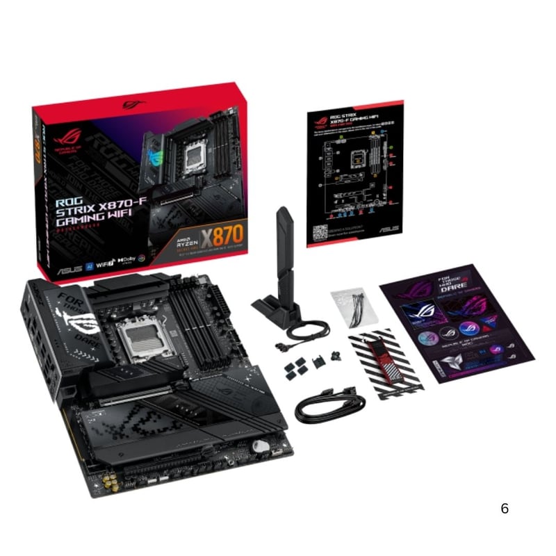 ASUS ROG Strix X870-F Gaming WiFi AM5 ATX Motherboard - 6