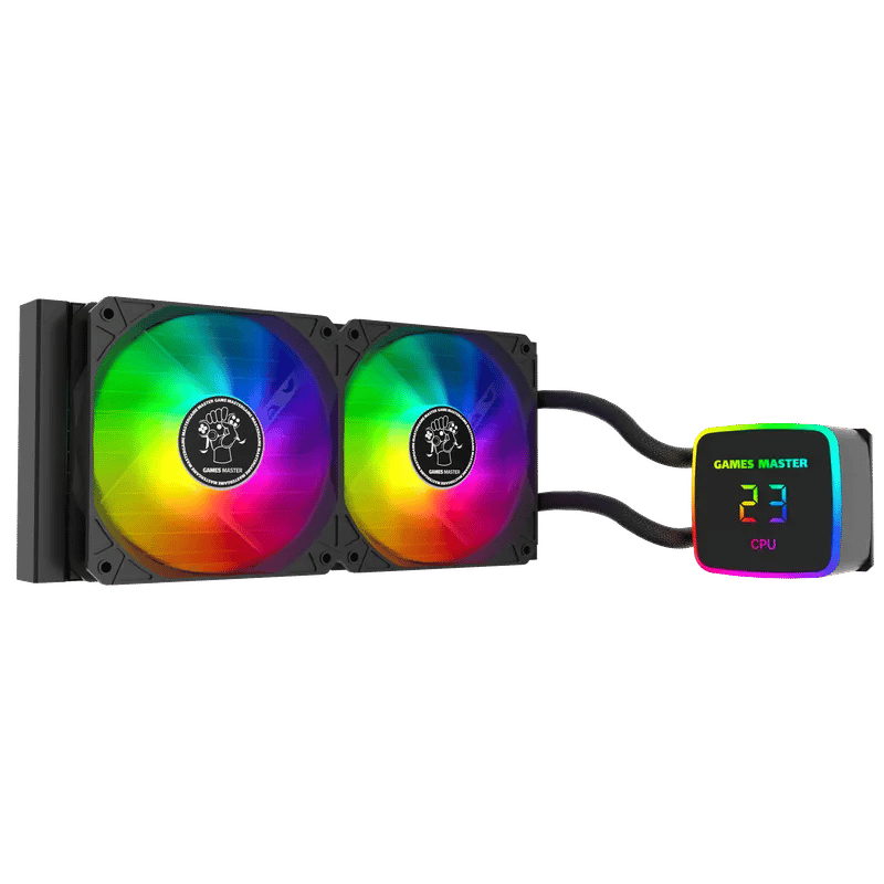 مبرد Games Master AIO سائل 240mm أسود - 2