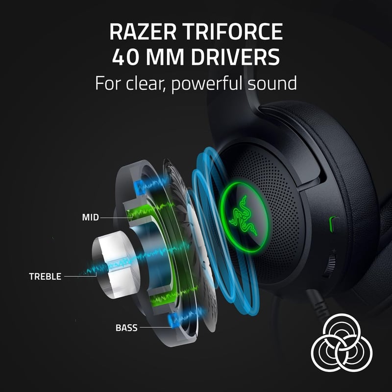 سماعات Razer Kraken Kitty V2 USB Black - 7