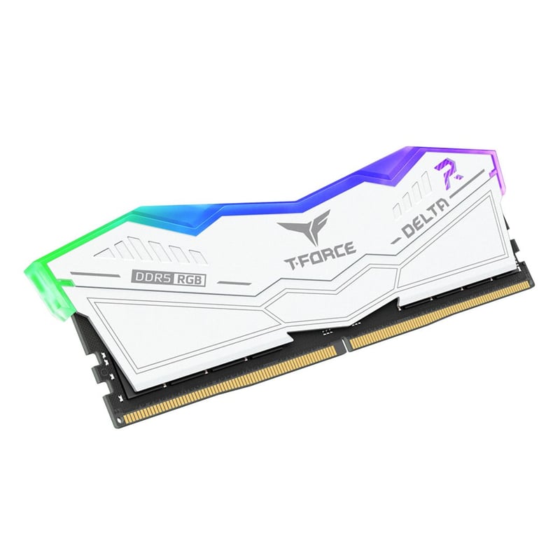 Team Group T-Force Delta RGB DDR5 32GB (2x16GB) 6000MHz White Memory - 4