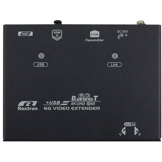 محول Rextron EVBMU-M6119 4K HDBaseT HDMI إلى USB إكستندر على Cat6 100m - 5