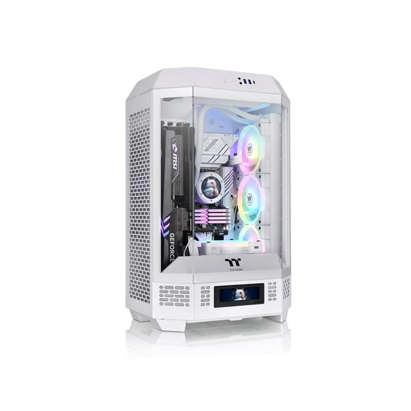 Thermaltake The Tower 300 Micro-ATX Case White Tempered Glass - 13