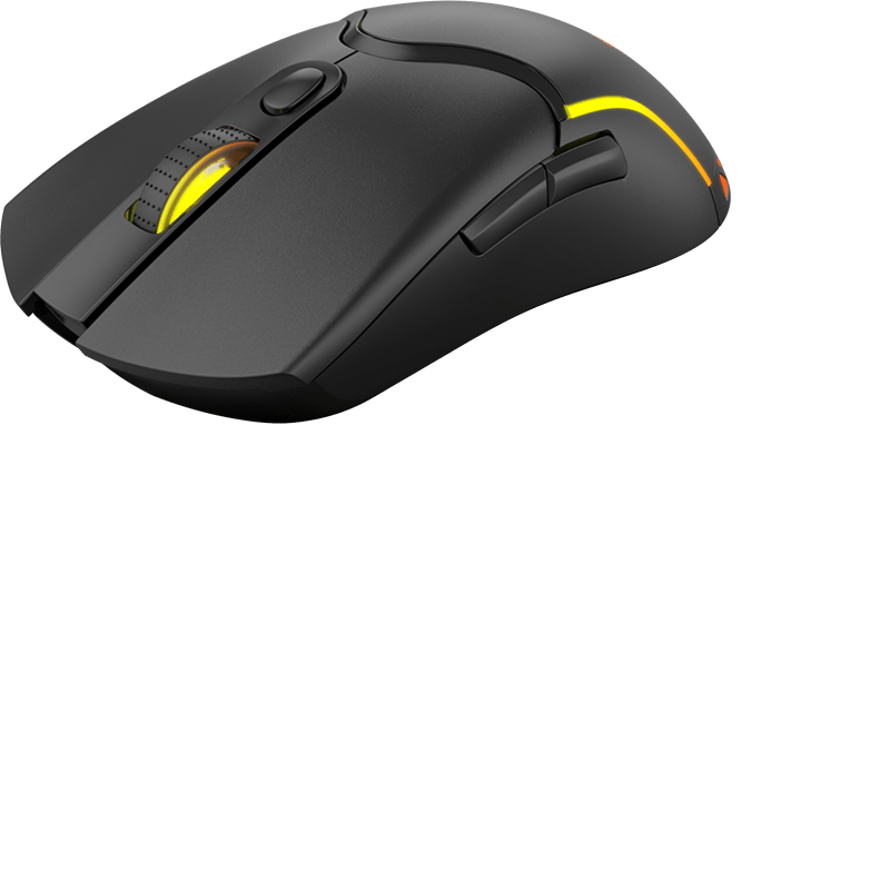 ماوس Xtrike Me GW-610 1600 DPI الوضع المزدوج RGB أسود - 6