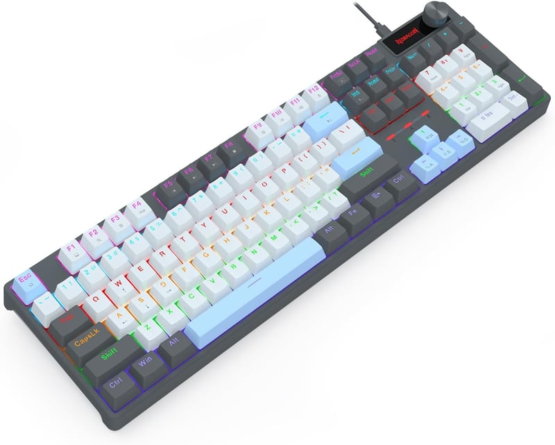 Redragon K718 Full-Size Mechanical Keyboard Red Switch Wired Rainbow Backlit - 7