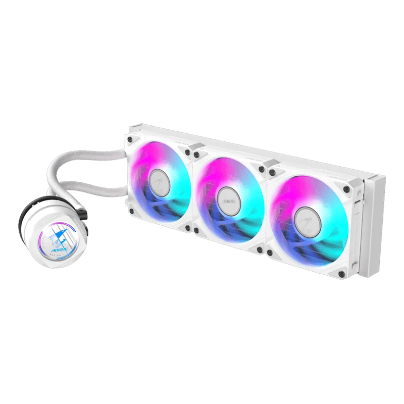 مبرد Gigabyte AORUS Waterforce II 360mm AIO سائل أبيض - 4