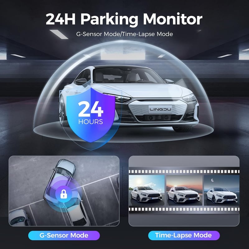 Lingdu D500 4K Smart Dash Cam 1-Channel - 6