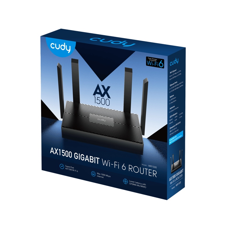 Cudy WR1500 AX1500 WiFi 6 Dual-Band Gigabit Router - 11