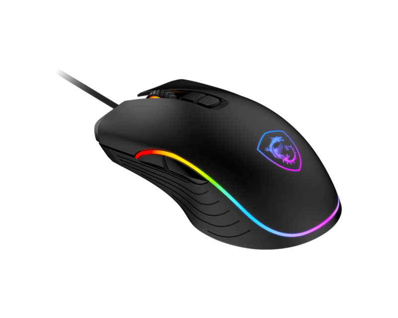 ماوس MSI Forge GM300 7200 DPI RGB USB أسود - 3