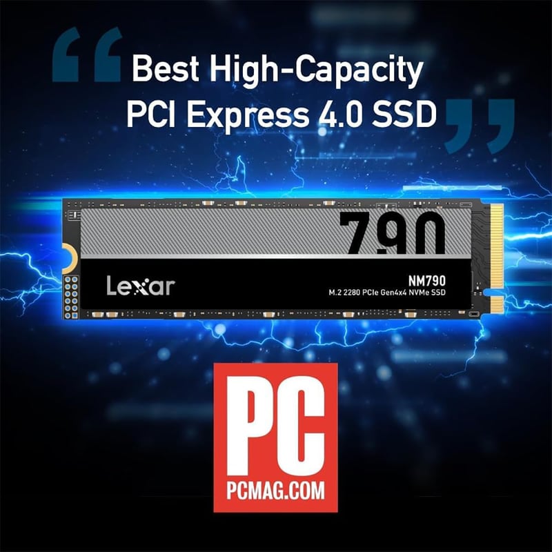 Lexar NM790 4TB NVMe M.2 PCIe 4.0 Internal SSD - 6