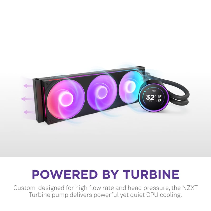 مبرد NZXT Kraken Elite 420mm AIO سائل أبيض RGB - 6