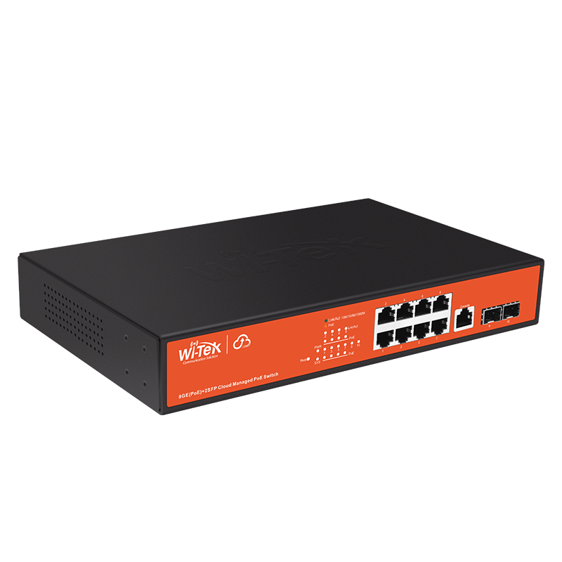 Wi-Tek WI-PCMS310GF 8-Port Gigabit Cloud Managed PoE Switch - 2