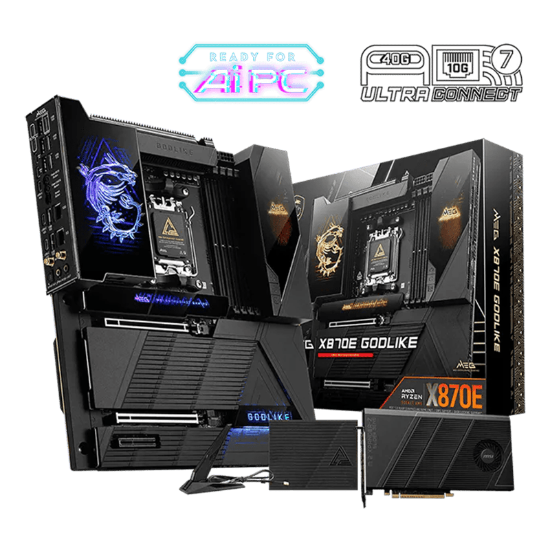 MSI MEG X870E Godlike E-ATX Motherboard AM5 DDR5 Black - 11