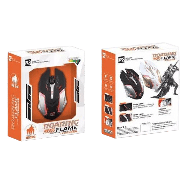 R8 1634 Wired Gaming Mouse 3600 DPI Black - 4