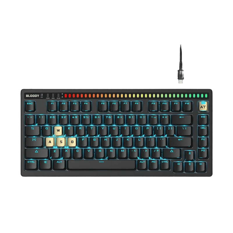 Bloody AT75 Alpha Optical Switch Wired Gaming Keyboard 75% - 5
