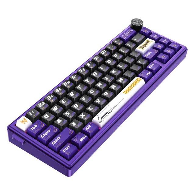 كيبورد Transformers 65% Dual-Mode Hot-Swappable RGB Purple - 3