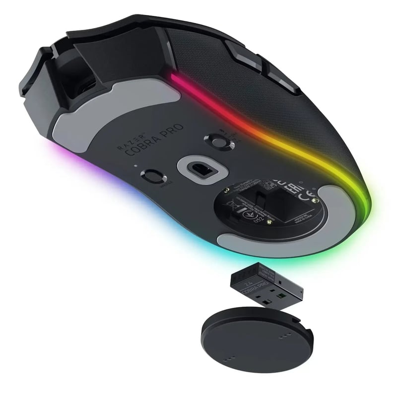 ماوس Razer Cobra Pro 30K DPI لاسلكي RGB أسود - 8
