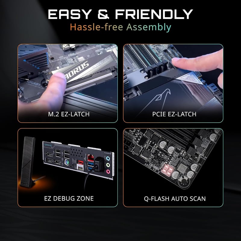 لوحة أم جيجابايت GIGABYTE B850M DS3H بمقبس AMD AM5 ودعم ذاكرة DDR5 بحجم mATX - 9