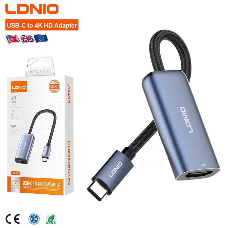 محول USB LDNIO HD-10C محول USB-C مع مخرج HDMI 4K - 1