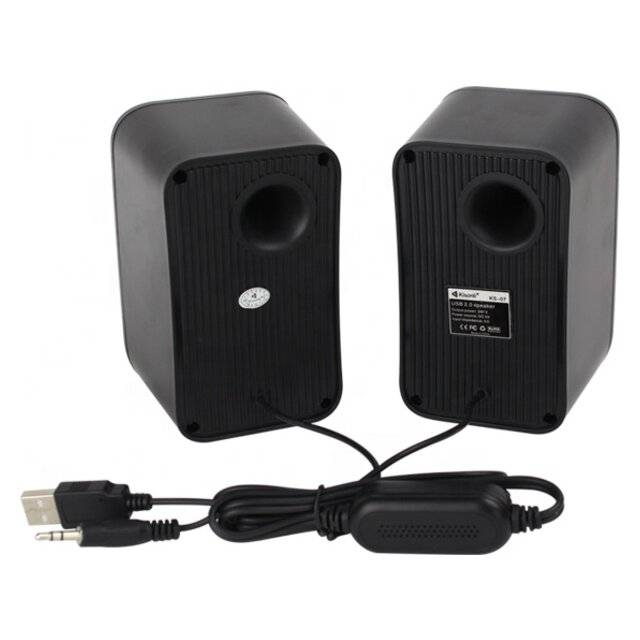 سبيكر Kisonli KS-07 2.0 قناة 6W USB أسود - 4