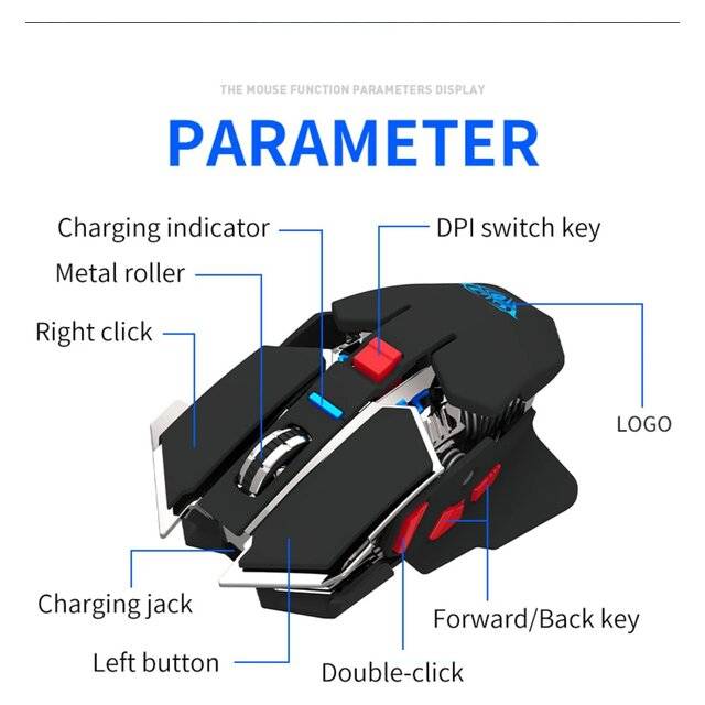 Aula SC300 Wireless Gaming Mouse 5600 DPI RGB - 2