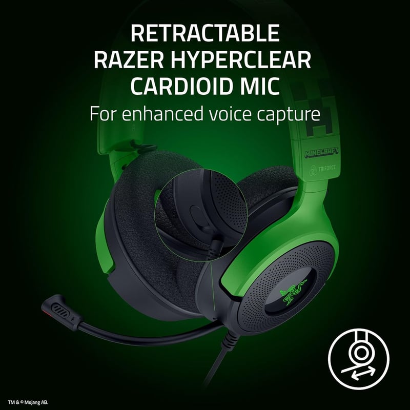 سماعات Razer Kraken V4 X 40mm 7.1 Surround USB مع ميكروفون - 17