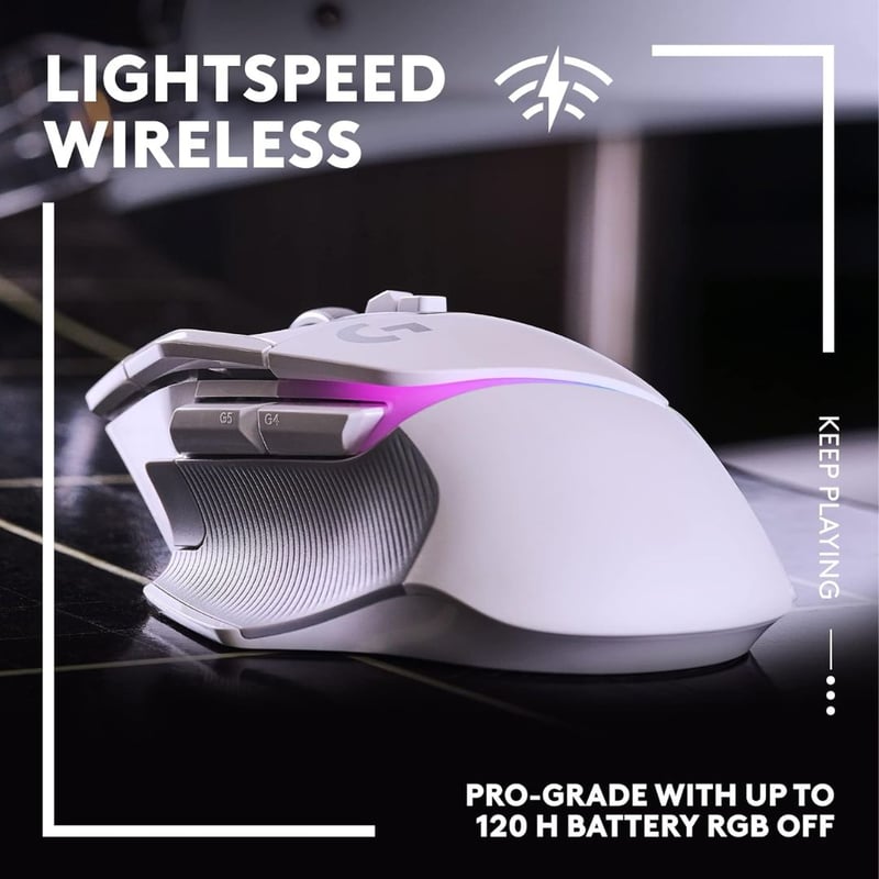 ماوس Logitech G502 X Plus 25600 DPI Lightspeed Wireless RGB أبيض - 4