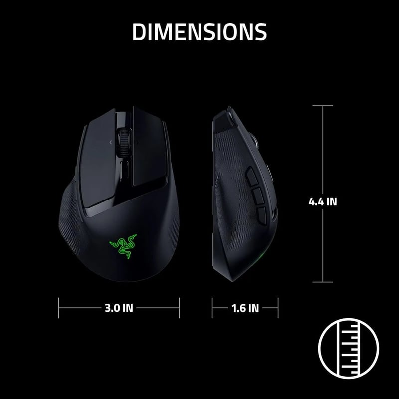 ماوس Razer Basilisk Mobile 18000 DPI لاسلكي RGB أسود - 12