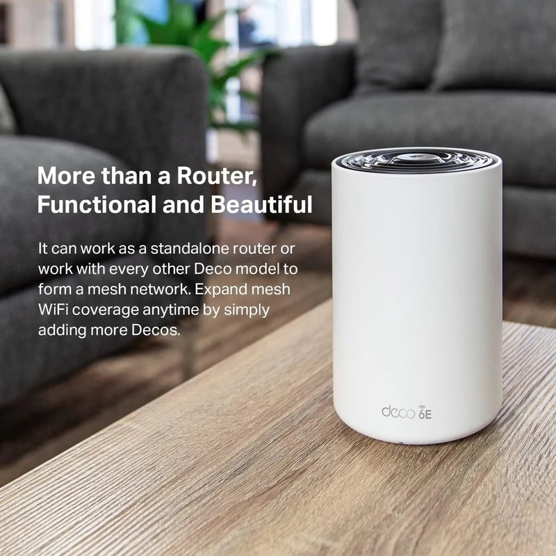 TP-Link Deco XE75 AXE5400 Tri-Band WiFi 6E Mesh Router - 5