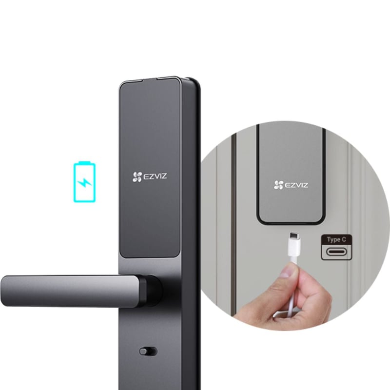 كاميرا EZVIZ DL05 قفل بصمة ذكي WiFi Bluetooth - 5