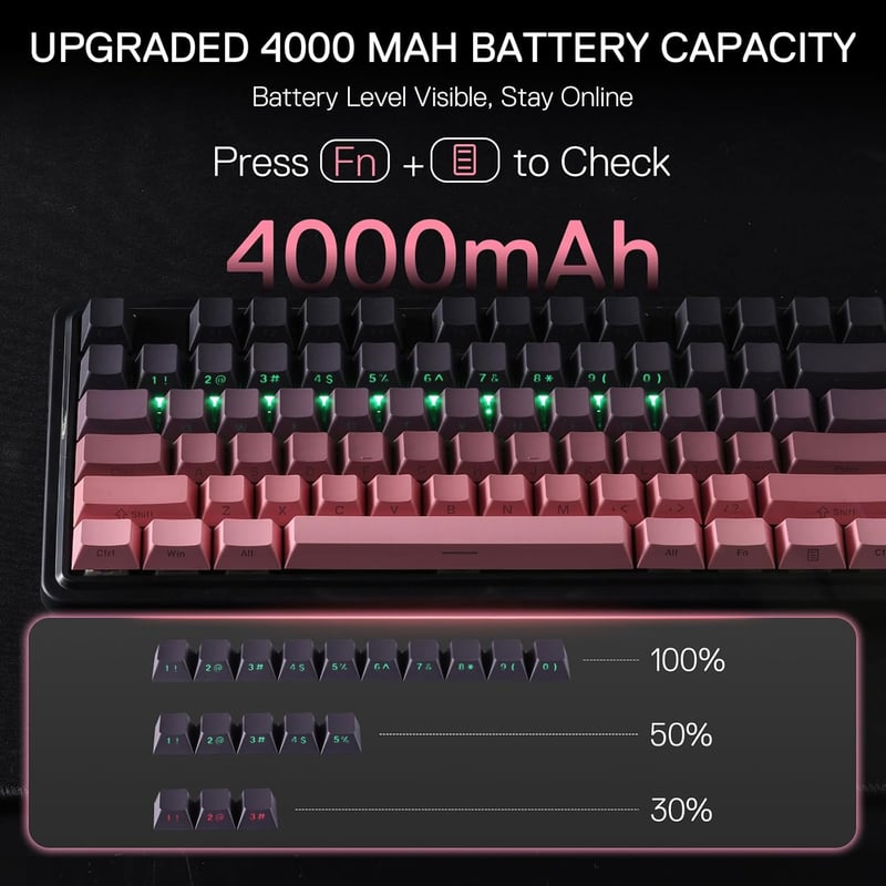 Redragon K728SP-RGB-PRO TKL Mechanical Wired Keyboard - 4