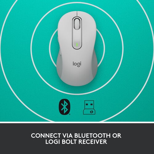 ماوس Logitech Signature M650 4000 DPI لاسلكي رمادي - 6