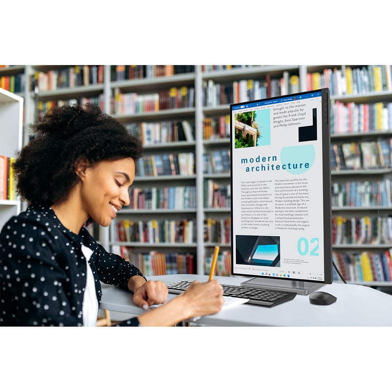 شاشة Lenovo L27m-30 27″ FHD 75Hz IPS رمادي - 17