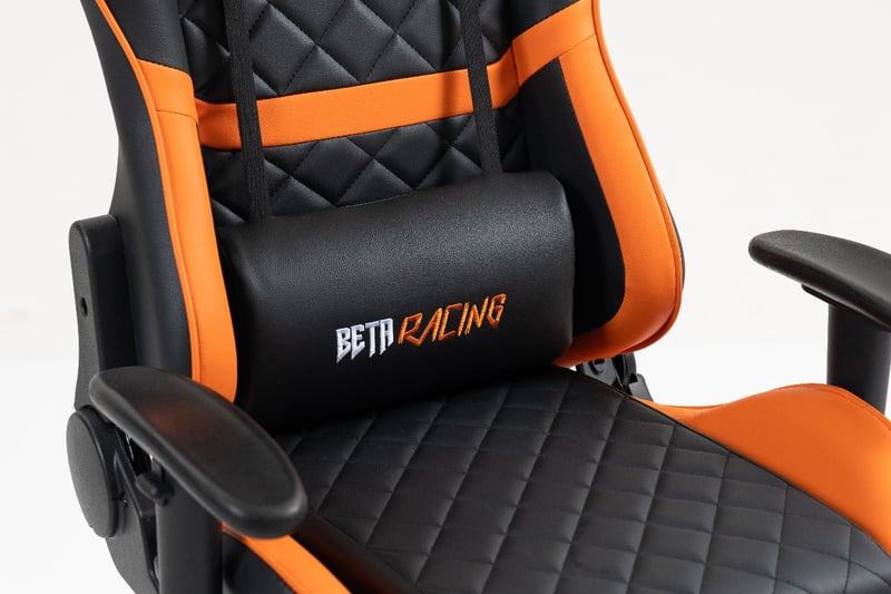 قيمنق تشير BETA RACING Black PVC Molded Foam 4D Armrest Butterfly Mechanism - 8