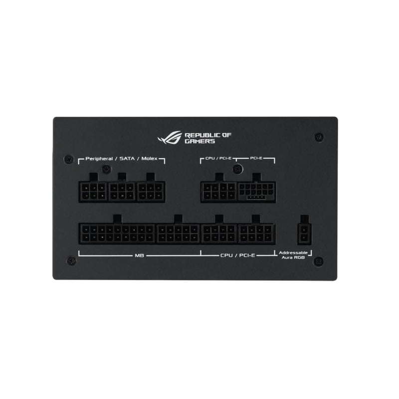 ASUS ROG STRIX GAMING 750W Gold Aura Edition, Full Modular, 80+ Gold, PCIe 5.0, ATX 3.0, Black - 4