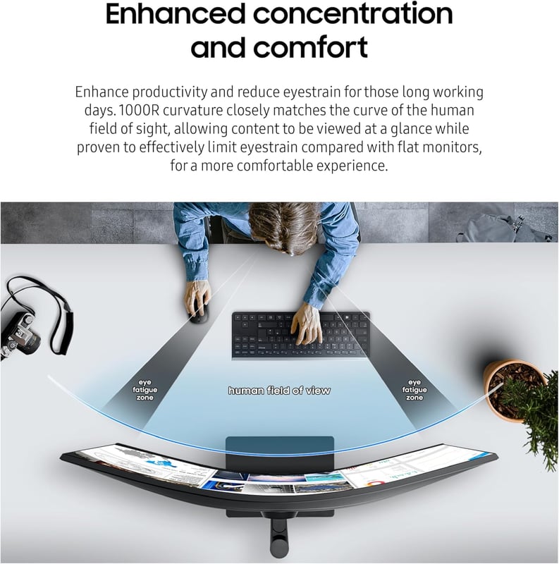 Samsung ViewFinity S6 34" UWQHD 100Hz VA Curved Monitor - 5