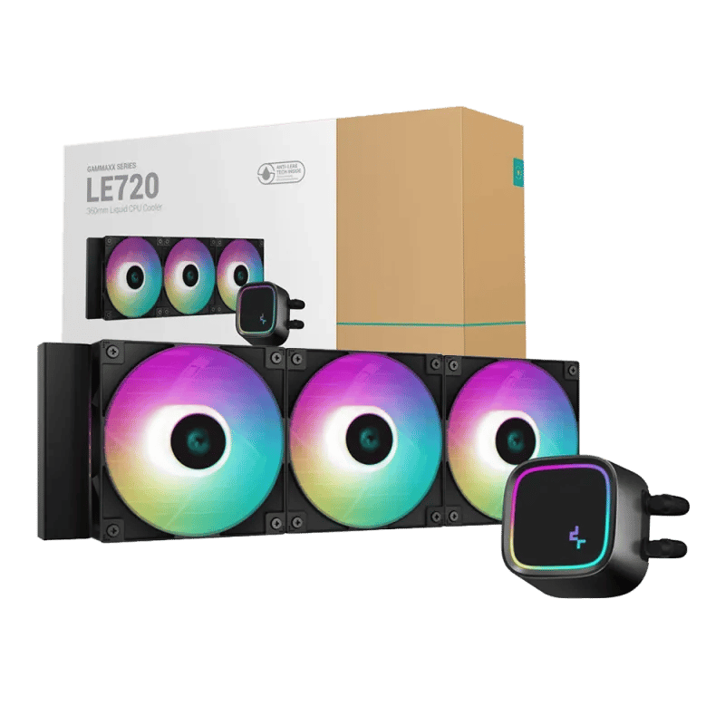 مبرد Deepcool LE720 360mm AIO سائل 250W TDP أسود - 3