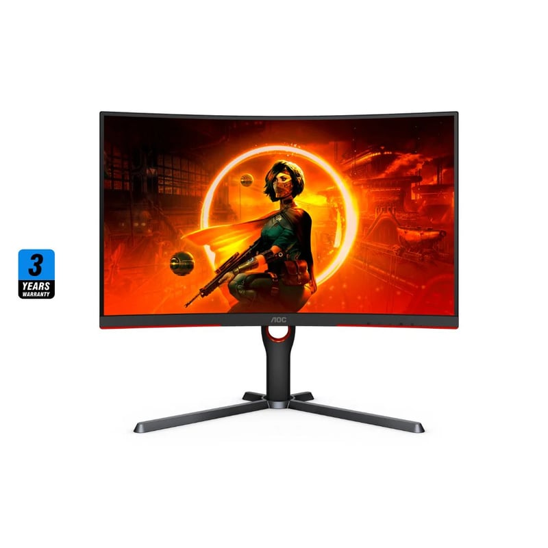 AOC CQ27G3Z 27" QHD 240Hz VA Curved Gaming Monitor - 7